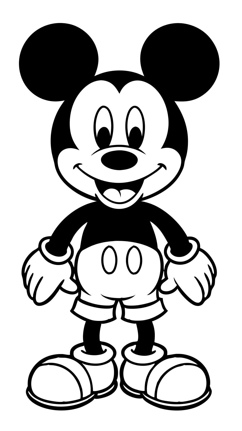 pages à colorier Mickey Mouse à imprimer gratuitement